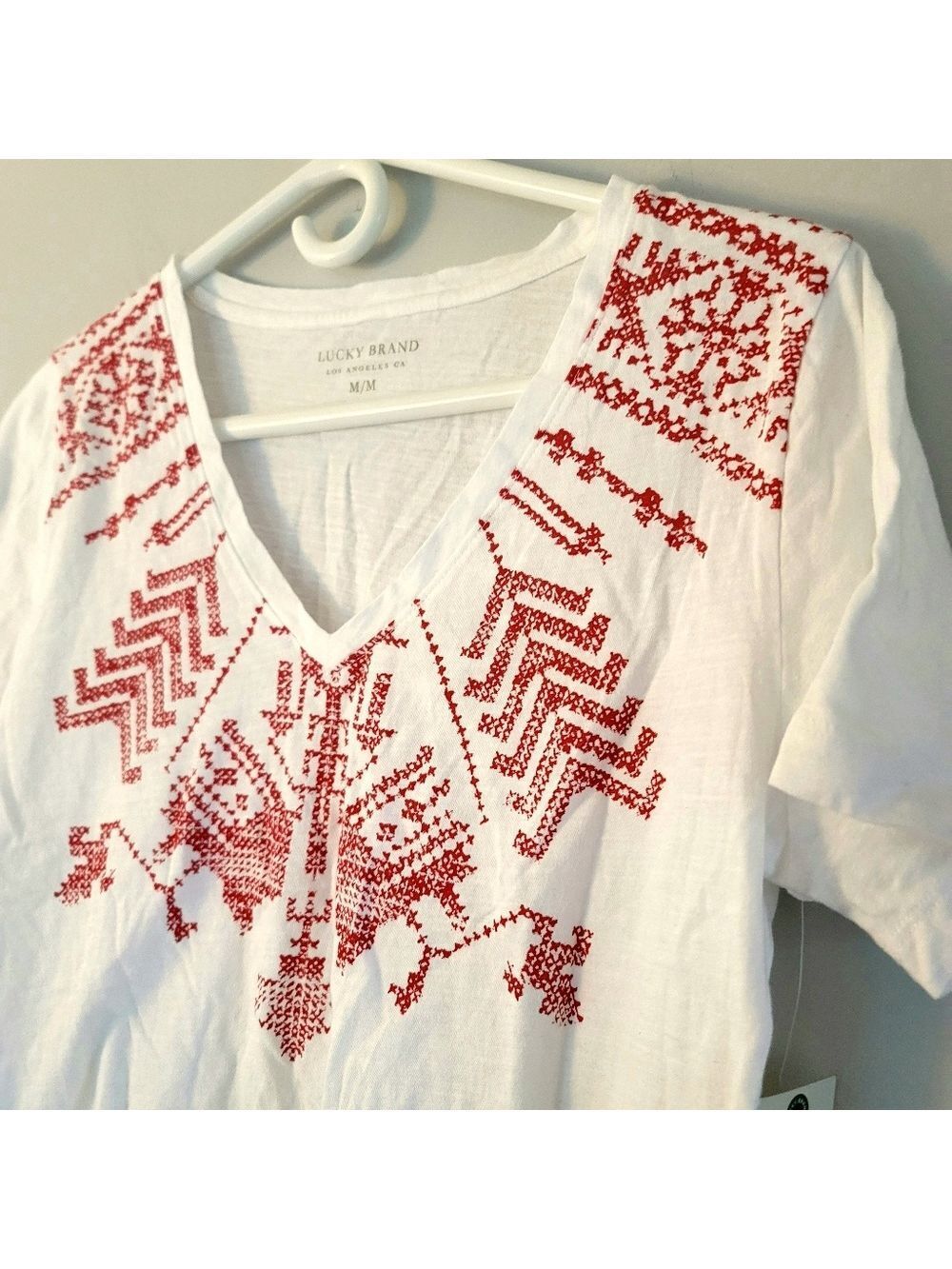 NWT Lucky Brand Women's Printed T- Shirt Size M